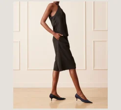 Stuart Weitzman The Occasion Edit|The SW Extended Sizes Collection-CHANGE LOCATION Mesh & Suede/Navy Blue