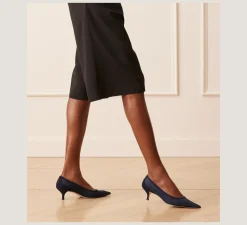 Stuart Weitzman The Occasion Edit|The SW Extended Sizes Collection-CHANGE LOCATION Mesh & Suede/Navy Blue