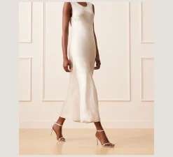 Stuart Weitzman The Nudist Collection|High Heel Sandals-CHANGE LOCATION Satin/White