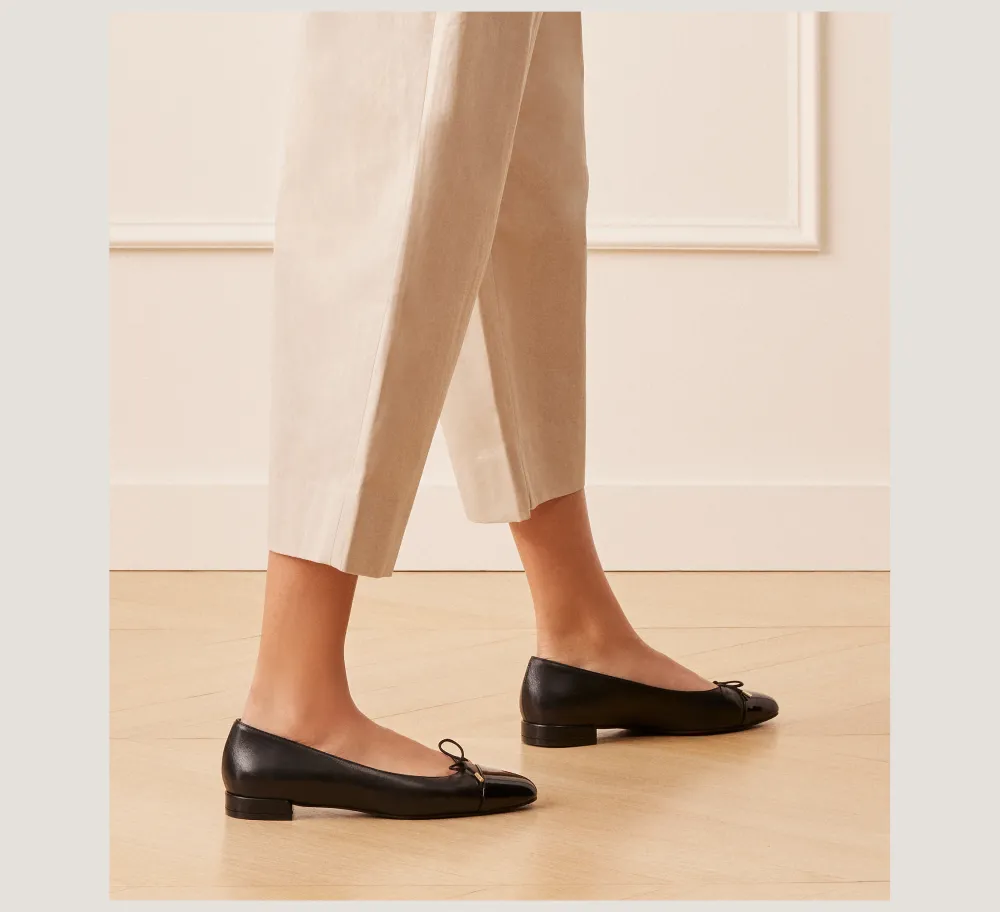 Stuart Weitzman The Work Essentials Edit|The Best Sellers Edit-CHANGE LOCATION Nappa leather & patent leather/Black