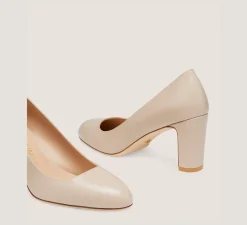 Stuart Weitzman The Work Essentials Edit|Trending: Block Heels-CHANGE LOCATION Smooth Leather/Dune