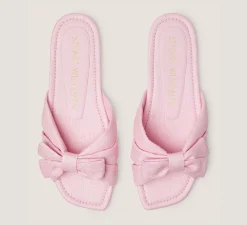 Stuart Weitzman Flat & Low Heel Sandals|The SW Extended Sizes Collection-CHANGE LOCATION Woven linen/Ballet