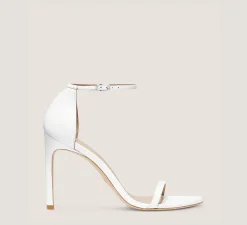 Stuart Weitzman The Occasion Edit|Sandals-CHANGE LOCATION Smooth Leather/White