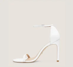 Stuart Weitzman The Occasion Edit|Sandals-CHANGE LOCATION Smooth Leather/White