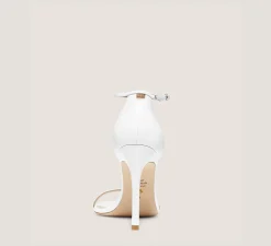 Stuart Weitzman The Occasion Edit|Sandals-CHANGE LOCATION Smooth Leather/White