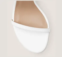 Stuart Weitzman The Occasion Edit|Sandals-CHANGE LOCATION Smooth Leather/White
