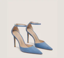 Stuart Weitzman Pumps & Heels|The SW Icons Collection-CHANGE LOCATION Suede/Blue Steel