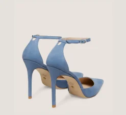 Stuart Weitzman Pumps & Heels|The SW Icons Collection-CHANGE LOCATION Suede/Blue Steel