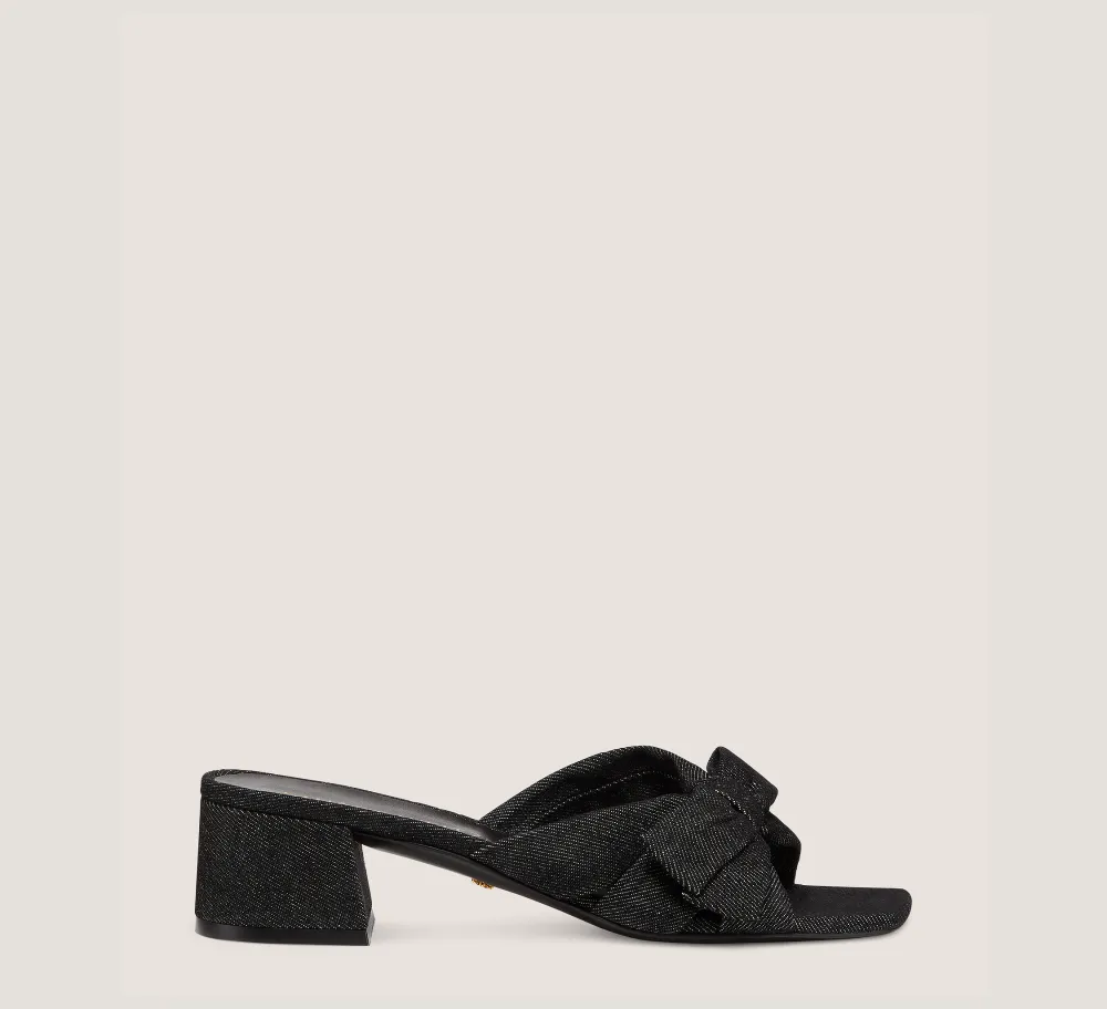 Stuart Weitzman Mid Heel Sandals|Trending: Block Heels-CHANGE LOCATION Vintage denim/Black