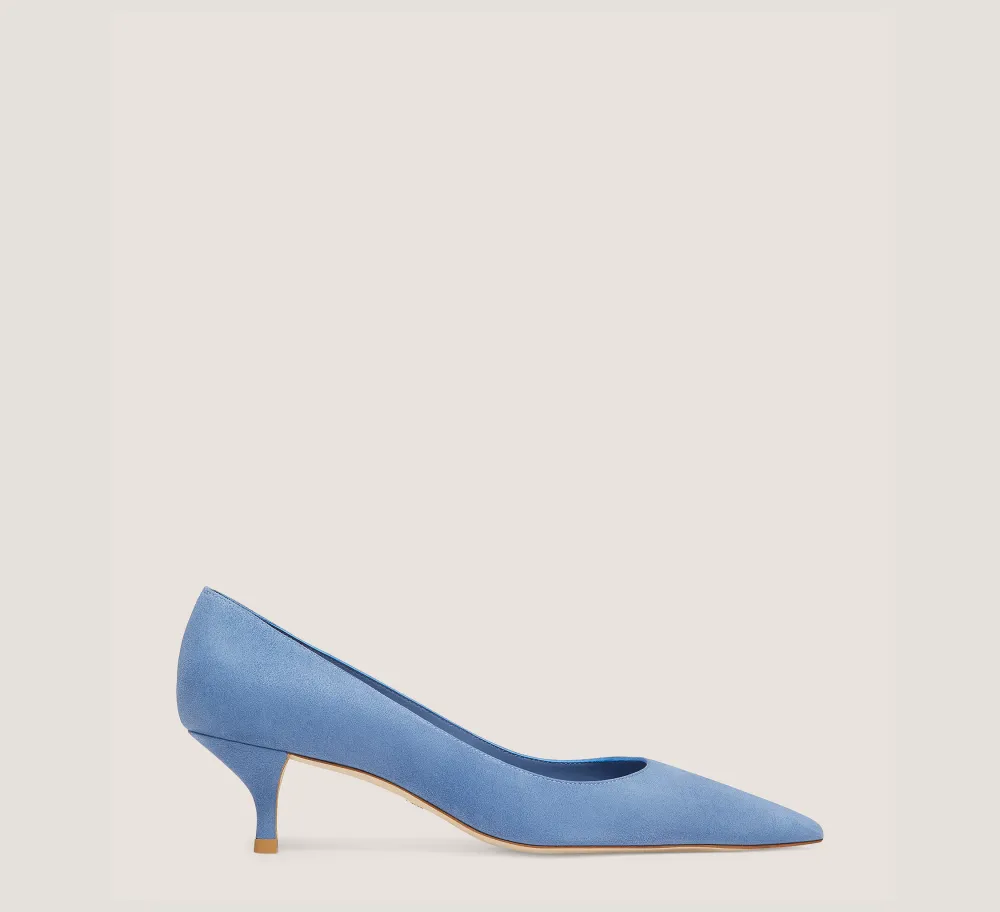 Stuart Weitzman The Occasion Edit|Pumps & Heels-CHANGE LOCATION Suede/Blue Steel