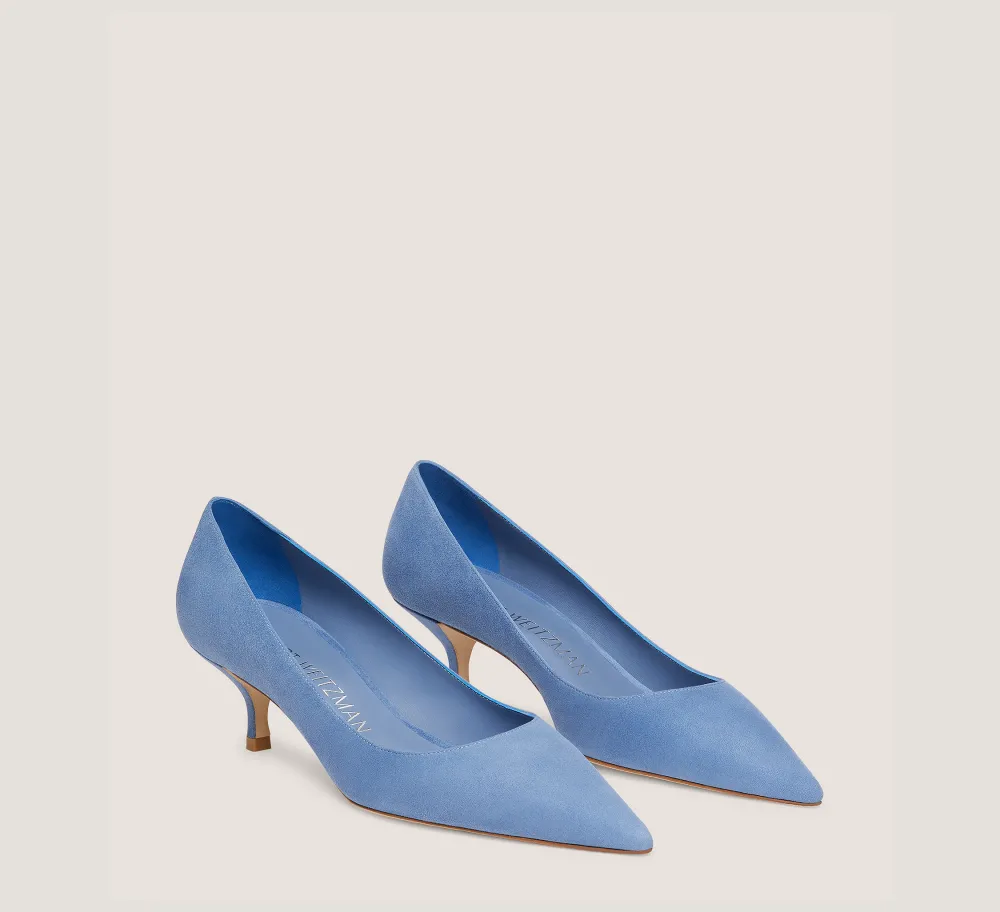 Stuart Weitzman The Occasion Edit|Pumps & Heels-CHANGE LOCATION Suede/Blue Steel