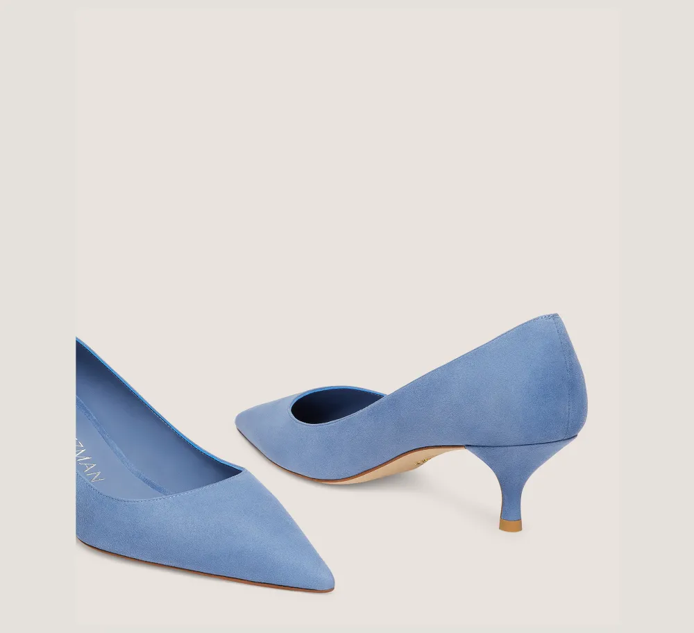 Stuart Weitzman The Occasion Edit|Pumps & Heels-CHANGE LOCATION Suede/Blue Steel