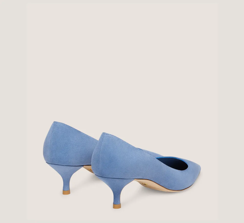 Stuart Weitzman The Occasion Edit|Pumps & Heels-CHANGE LOCATION Suede/Blue Steel