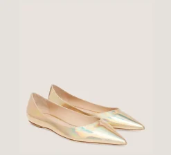 Stuart Weitzman The Work Essentials Edit|The Best Sellers Edit-CHANGE LOCATION Iridescent patent leather/Platino Gold