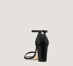 Stuart Weitzman The SW Extended Sizes Collection|Sandals-CHANGE LOCATION Nappa Leather/Black