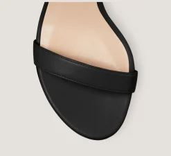 Stuart Weitzman The SW Extended Sizes Collection|Sandals-CHANGE LOCATION Nappa Leather/Black