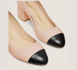 Stuart Weitzman The SW Extended Sizes Collection|Pumps & Heels-CHANGE LOCATION Lacquered Nappa Leather/Dolce & black
