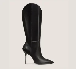Stuart Weitzman Boots & Booties|BOOTS&BOOTIES-CHANGE LOCATION Lacquered Nappa Leather/Black