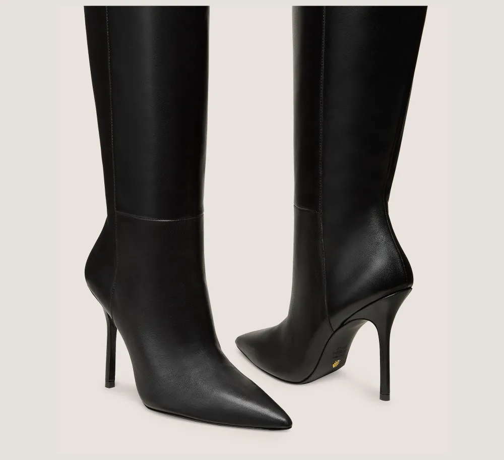 Stuart Weitzman Boots & Booties|BOOTS&BOOTIES-CHANGE LOCATION Lacquered Nappa Leather/Black