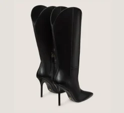 Stuart Weitzman Boots & Booties|BOOTS&BOOTIES-CHANGE LOCATION Lacquered Nappa Leather/Black