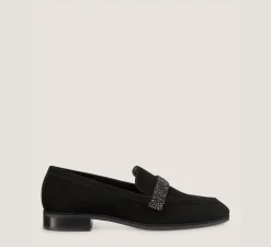 Stuart Weitzman The Work Essentials Edit|The SW Exclusives Collection-CHANGE LOCATION Suede & crystal/Black & Graphite