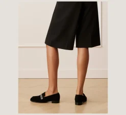 Stuart Weitzman The Work Essentials Edit|The SW Exclusives Collection-CHANGE LOCATION Suede & crystal/Black & Graphite