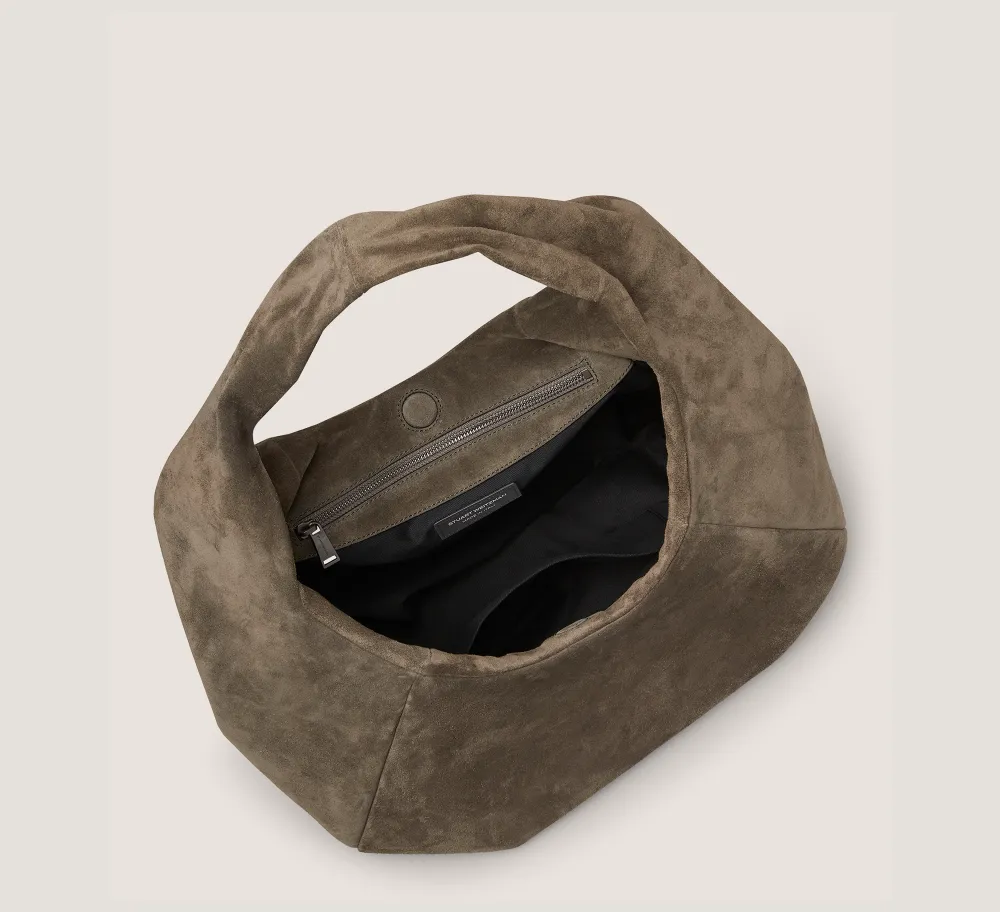 Stuart Weitzman HANDBAGS-CHANGE LOCATION Textured Suede/Charcoal