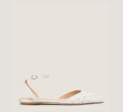 Stuart Weitzman The Bridal Collection|The SW Exclusives Collection-CHANGE LOCATION Satin & Pearls/Cream