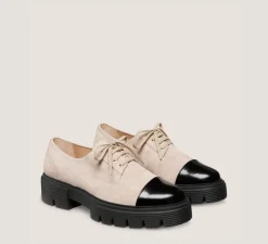 Stuart Weitzman Flats & Loafers|The Work Essentials Edit-CHANGE LOCATION Sport suede & spazzolato/Sabbia & Black