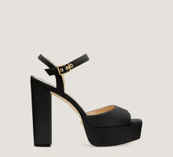 Stuart Weitzman High Heel Sandals|The Bridal Collection-CHANGE LOCATION Suede/Black