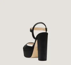 Stuart Weitzman High Heel Sandals|The Bridal Collection-CHANGE LOCATION Suede/Black