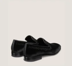 Stuart Weitzman MEN'S-CHANGE LOCATION Velvet & Strass/Black