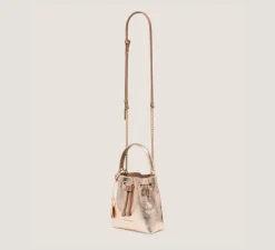 Stuart Weitzman HANDBAGS-CHANGE LOCATION Crushed Metallic Leather/Ballet
