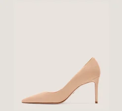 Stuart Weitzman The SW Extended Sizes Collection|Pumps & Heels-CHANGE LOCATION Suede/Adobe Beige