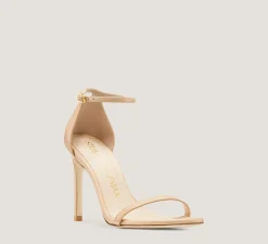 Stuart Weitzman The SW Icons Collection|The Nudist Collection-CHANGE LOCATION Smooth Leather/Adobe Beige