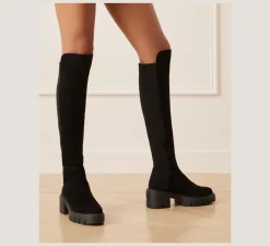 Stuart Weitzman The SW Exclusives Collection|The SW Extended Sizes Collection-CHANGE LOCATION Suede/Black