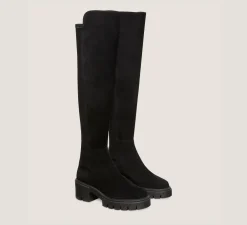 Stuart Weitzman The SW Exclusives Collection|The SW Extended Sizes Collection-CHANGE LOCATION Suede/Black