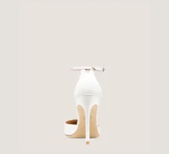 Stuart Weitzman Pumps & Heels|The SW Icons Collection-CHANGE LOCATION Satin/White