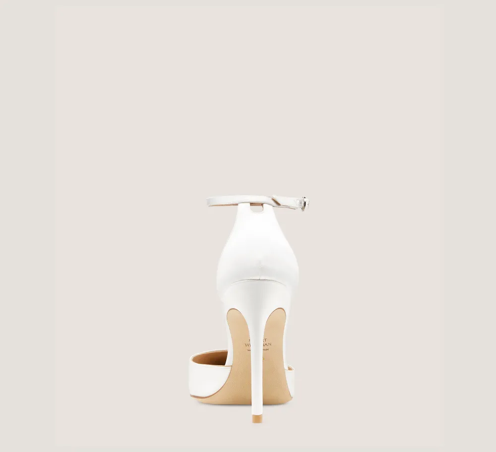 Stuart Weitzman Pumps & Heels|The SW Icons Collection-CHANGE LOCATION Satin/White