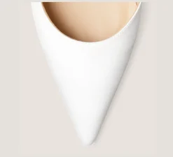 Stuart Weitzman Pumps & Heels|The SW Icons Collection-CHANGE LOCATION Satin/White