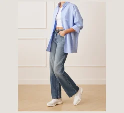 Stuart Weitzman The SW Exclusives Collection|Sneakers-CHANGE LOCATION Leather & knit fabric/Tobacco