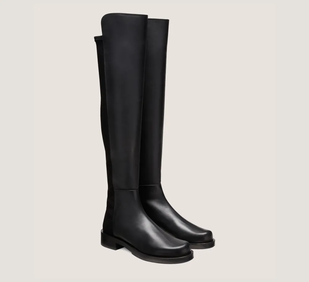 Stuart Weitzman The SW Extended Sizes Collection|Boots & Booties-CHANGE LOCATION Calf Leather/Black