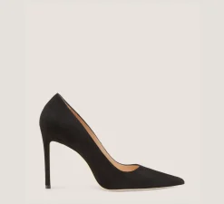 Stuart Weitzman The SW Extended Sizes Collection|Pumps & Heels-CHANGE LOCATION Suede/Black