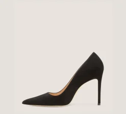 Stuart Weitzman The SW Extended Sizes Collection|Pumps & Heels-CHANGE LOCATION Suede/Black