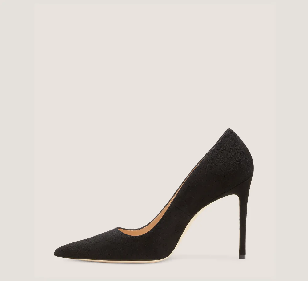 Stuart Weitzman The SW Extended Sizes Collection|Pumps & Heels-CHANGE LOCATION Suede/Black