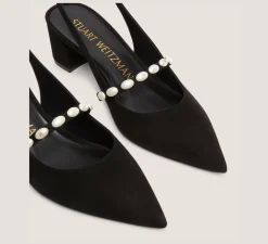 Stuart Weitzman Trending: Block Heels|The SW Exclusives Collection-CHANGE LOCATION Suede/Black