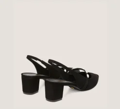 Stuart Weitzman Trending: Block Heels|The SW Exclusives Collection-CHANGE LOCATION Suede/Black