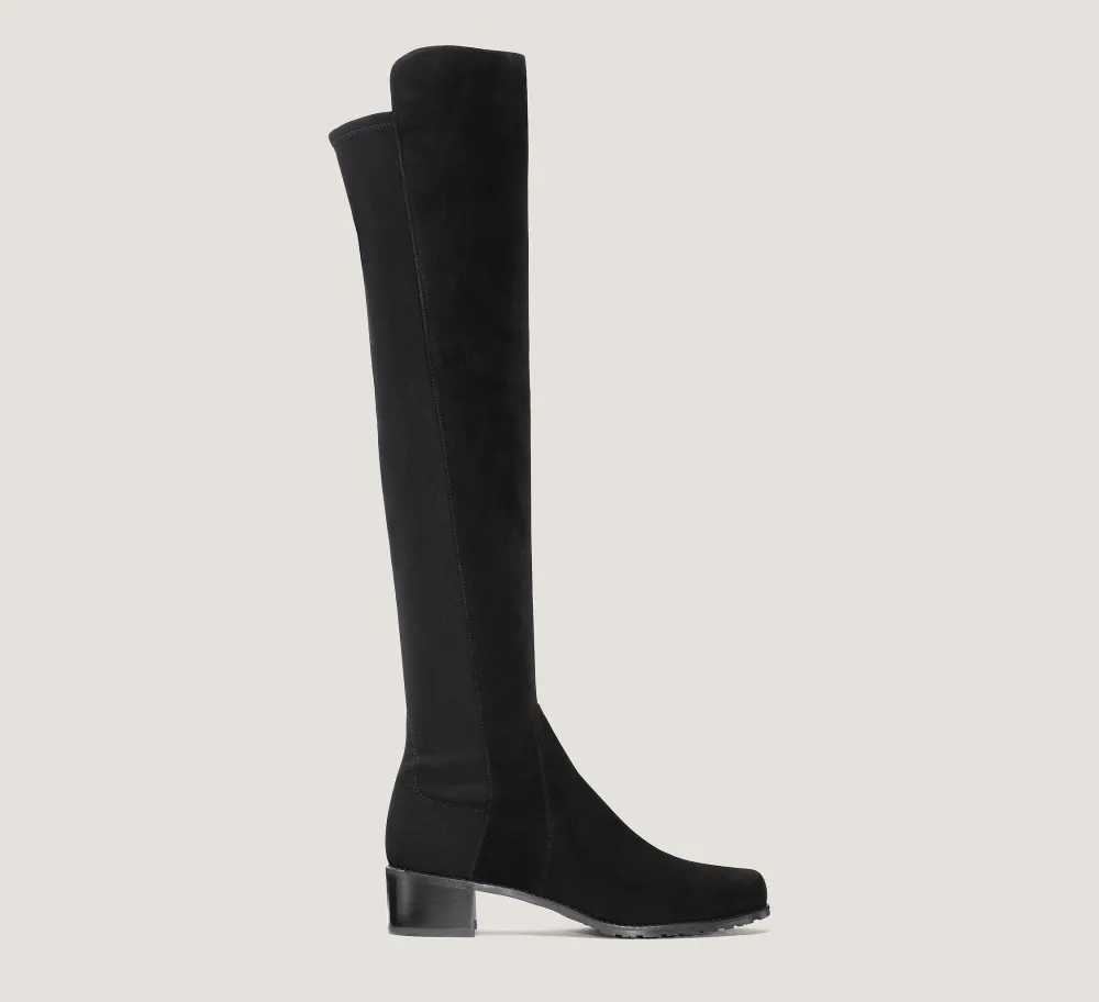Stuart Weitzman The SW Extended Sizes Collection|Boots & Booties-CHANGE LOCATION Suede/Black