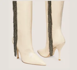 Stuart Weitzman The SW Exclusives Collection|The Occasion Edit-CHANGE LOCATION Glass calf leather & crystal/Alabaster & Black Diamond