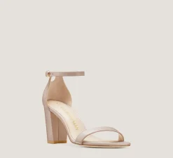 Stuart Weitzman The SW Extended Sizes Collection|Sandals-CHANGE LOCATION Smooth Leather/Dolce Taupe